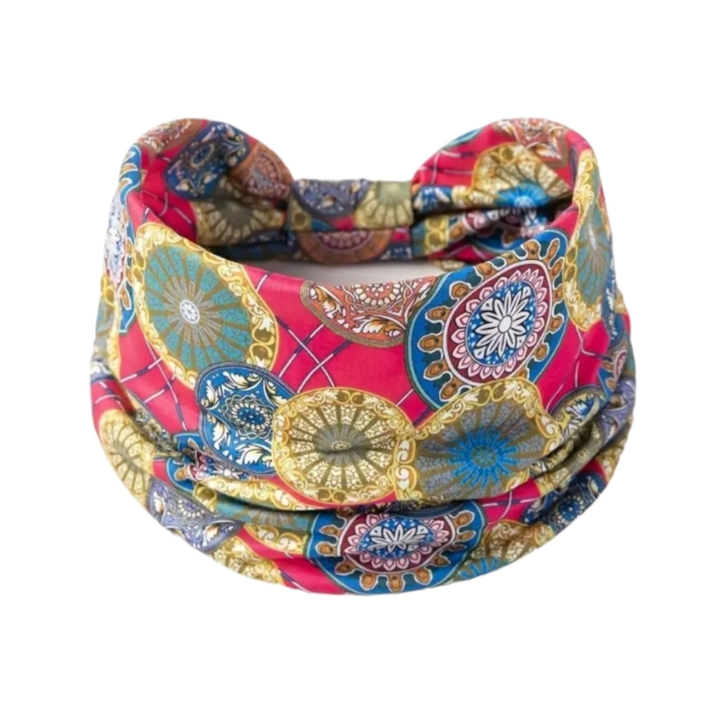 Colorful Mandala Yoga Headband